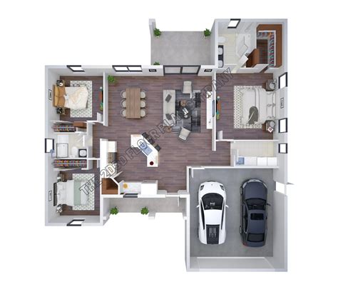 3 Bedroom Small House Design With Floor Plan | Viewfloor.co