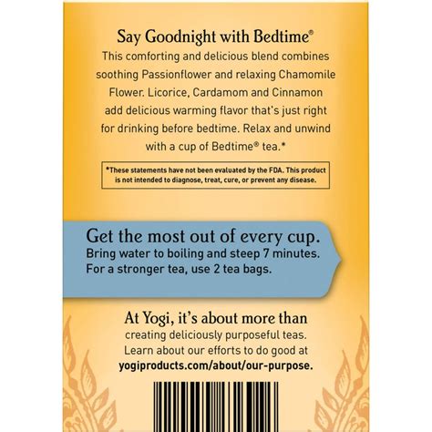 Yogi Bedtime Herbal Tea - Food E Concepts