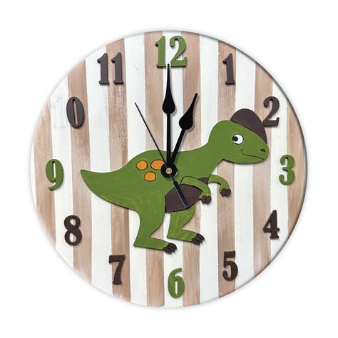 iCraft DIY Clock Kit - Dinosaur Theme Wall Craft for Kids