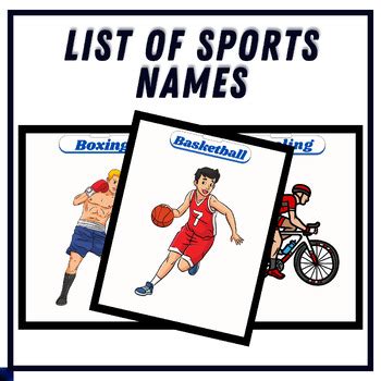 Sports Names 的图像结果
