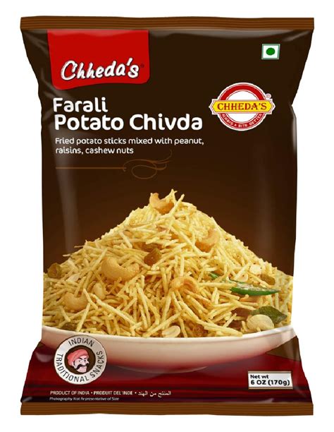 Chheda's Farali Potato Chivda - Crispy and Crunchy Potato Thins ...