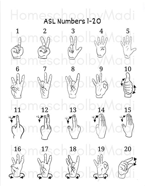 Sign Language Numbers 1 20 的图像结果