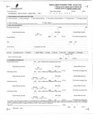 Fillable Online guardian enrollment form Fax Email Print - pdfFiller