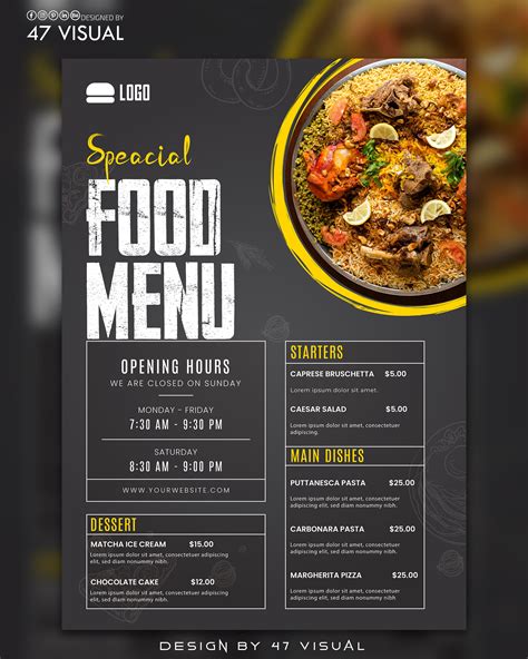 Restaurant Food Menu 的图像结果