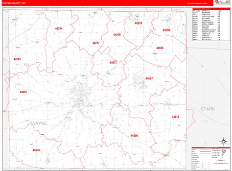 Image result for Wayne County Zip Code Map