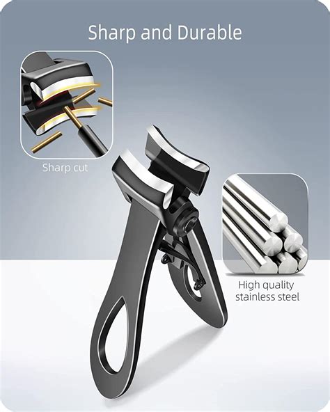 EBEWANLI Thick Toenail Clippers - 17mm Wide Jaw, Heavy Duty, Extra ...