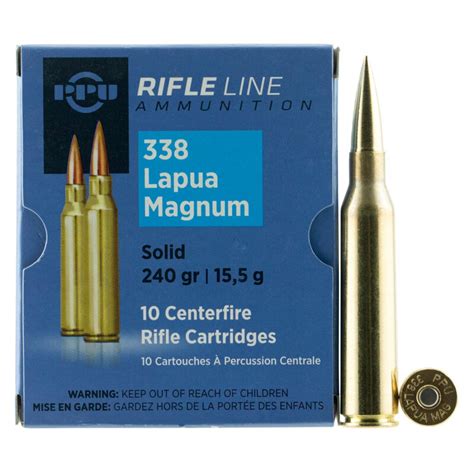 PPU .338 Lapua MagnumSolid 240gr, 59,95