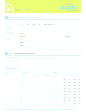2013 Form NZ Accuro Health Insurance ACC7258 Fill Online, Printable ...