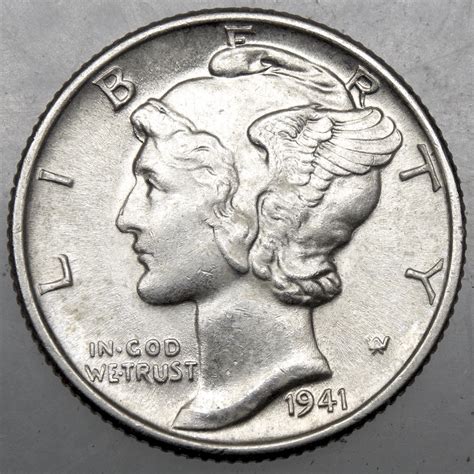 1941 P Mercury Dime#11 FULL BANDS - For Sale, Buy Now Online - Item #376367