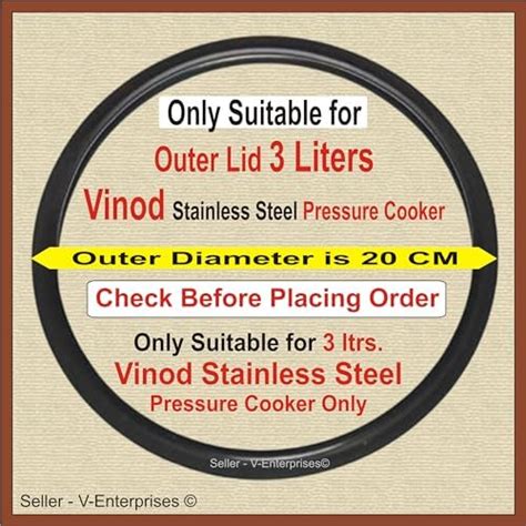 Buy Outer Lid Rubber Gasket compatible for 4 Litre Prestige Delux Alpha ...
