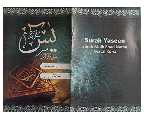Surah yaseen , surah mulk ,ayatul kursi set of 41 books big font size ...