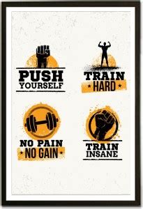 Framed Four Principles for Bodybuilders Paper Print - Quotes ...