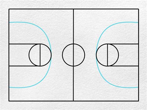 How To Draw Basketball Court