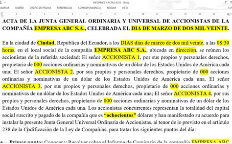 Informes y Acta de Junta para la SCVS – AUDFICON