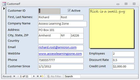 Image result for MS Access Form Design