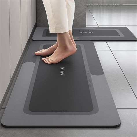 Figment 2 Pcs Kitchen Mats - Waterproof Memory Foam Standing Desk Floor ...