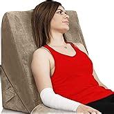 Grin Health Memory Foam Orthopedic Bed Wedge Pillow With Head Rest ...