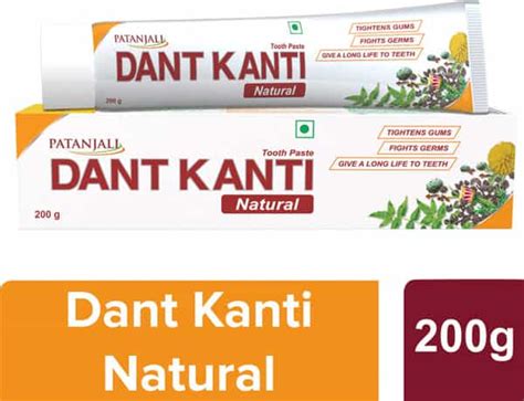 Buy PATANJALI DIVYA DANT KANTI DENTAL CREAM (ADV) 2X100-GM Online & Get ...