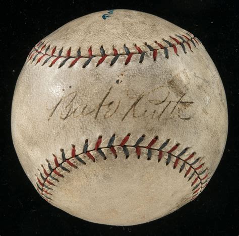 At Auction: Babe Ruth autographed baseball c.1922.