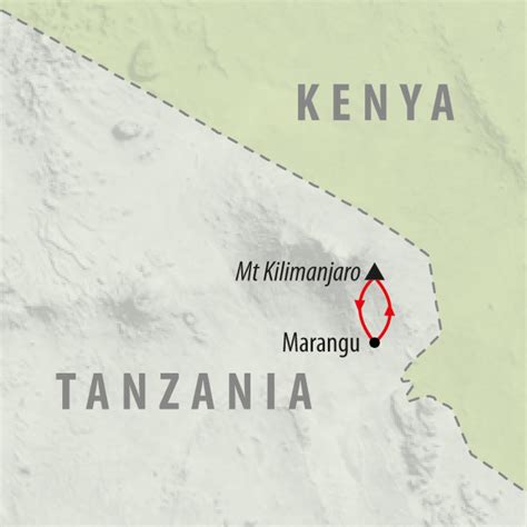Kilimanjaro Mountain Map