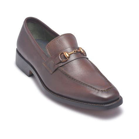 Men Blue Penny Loafer Slip-On Genuine Leather Shoes - Leather Skin Shop
