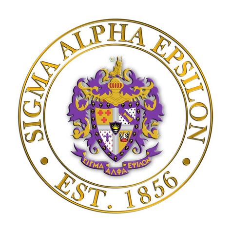 Sigma Alpha Epsilon Circle Crest - Shield Decal SALE $6.95. - Greek Gear®