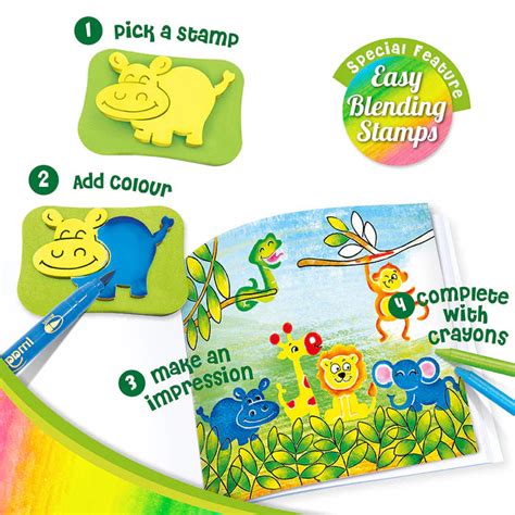 Imagimake Stamp Art - Animal Kingdom Colouring Book – My Store