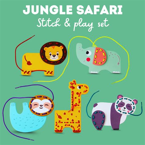 Buy Cots and Cuddles Wooden Animal Stitch and Play Game for kids in ...