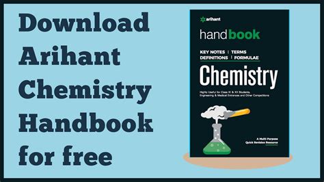 Arihant Chemistry Handbook for JEE/NEET AND BOARDS Free PDF Download