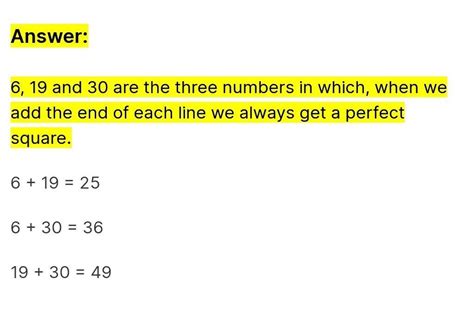 Put three different numbers in the circles so that when you add the ...