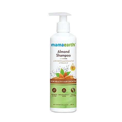 Mamaearth Almond Shampoo With Cold Pressed Almond Oil And Vitamin E ...