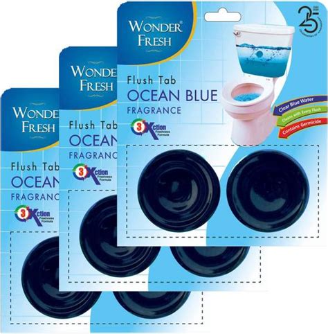 wonder fresh Toilet Flushmatic In-Cistern Marine Block Toilet Cleaner ...