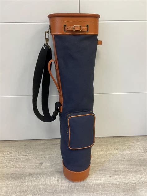 Canvas Golf Bag, Leather Golf Bag, Sunday Golf Bag, Vintage Golf Bag ...