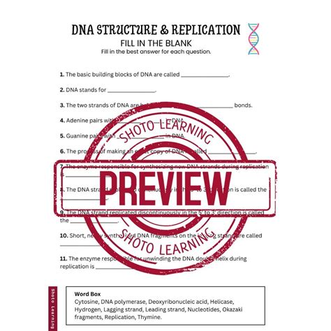 DNA Activity Worksheet 的图像结果