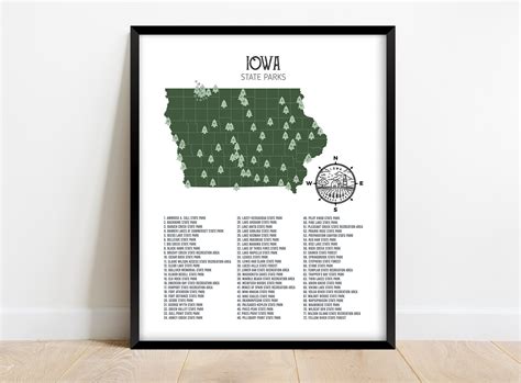 Iowa State Parks Map | State parks, Iowa state, Iowa
