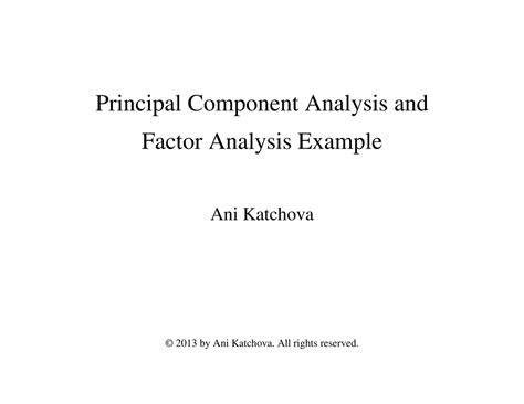 Image result for Principal Component Analysis Example