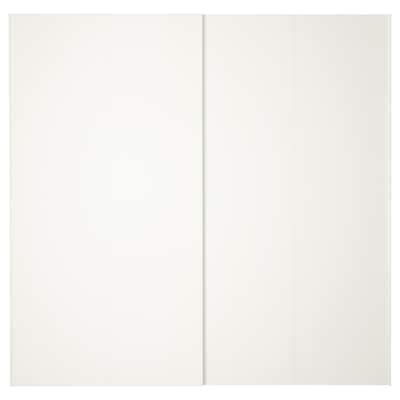 HASVIK pair of sliding doors, white, 200x201 cm (783/4x791/8") - IKEA