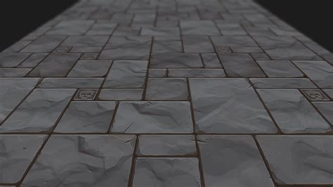 Stylized Tileable Stone Floor Texture - Download Free 3D model by Igor ...