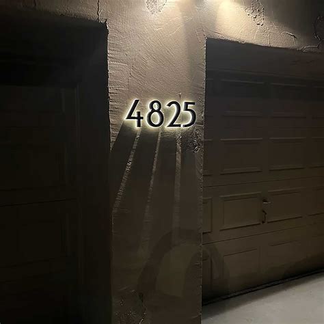 Image result for Backlit House Numbers LED