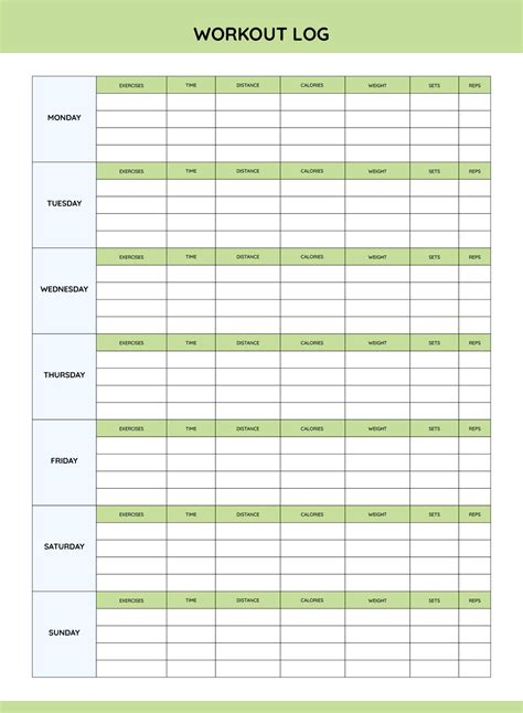 Image result for Workout Tracking Chart