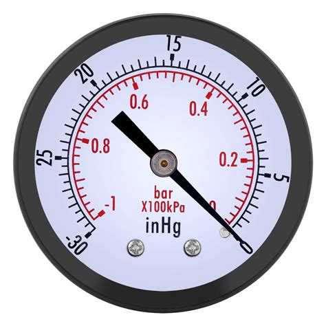 Buy 50 mm / 2 Inch Mini Dual Scale Vacuum Pressure Gauge Meter 0 ...