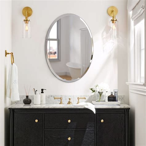 Oval bathroom mirrors online