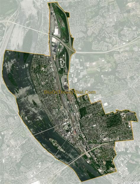 Map of Harrisburg city, Pennsylvania - Thong Thai Real