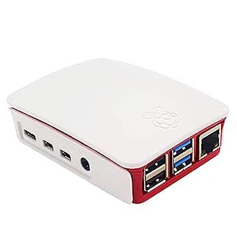 Robocraze Premium White and Pink/Red Case for Raspberry Pi 4 | Modular ...