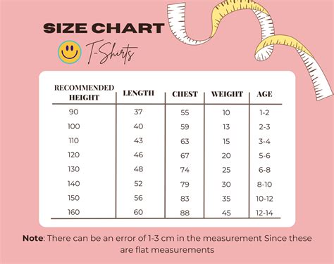 Size Chart -T Shirts – Crazy Toes