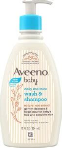 Aveeno Baby Daily Moisture Wash & Shampoo| Natural Oats Extract for ...