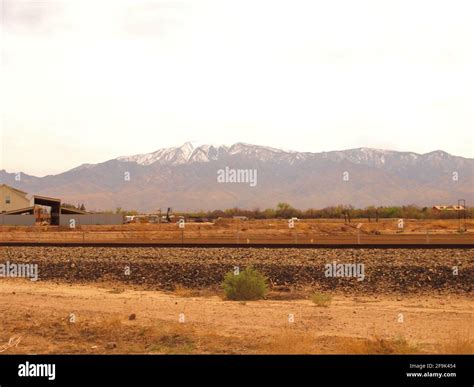 Mount Graham in Southeast Arizona, dominates the horizon near Pima. The ...
