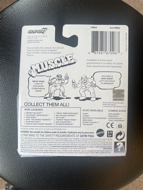 WWE Legends Wrestling MUSCLE Men Figures Mean Gene Iron Sheik Ric Flair ...