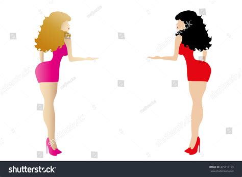 Vector Isolated Collection Sexy Woman Silhouettes: เวกเตอร์สต็อก (ปลอด ...
