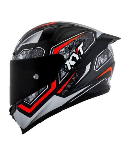Buy KYT Striker 2V #01 Full Face Helmet - Gloss Black Red – Bikester Global